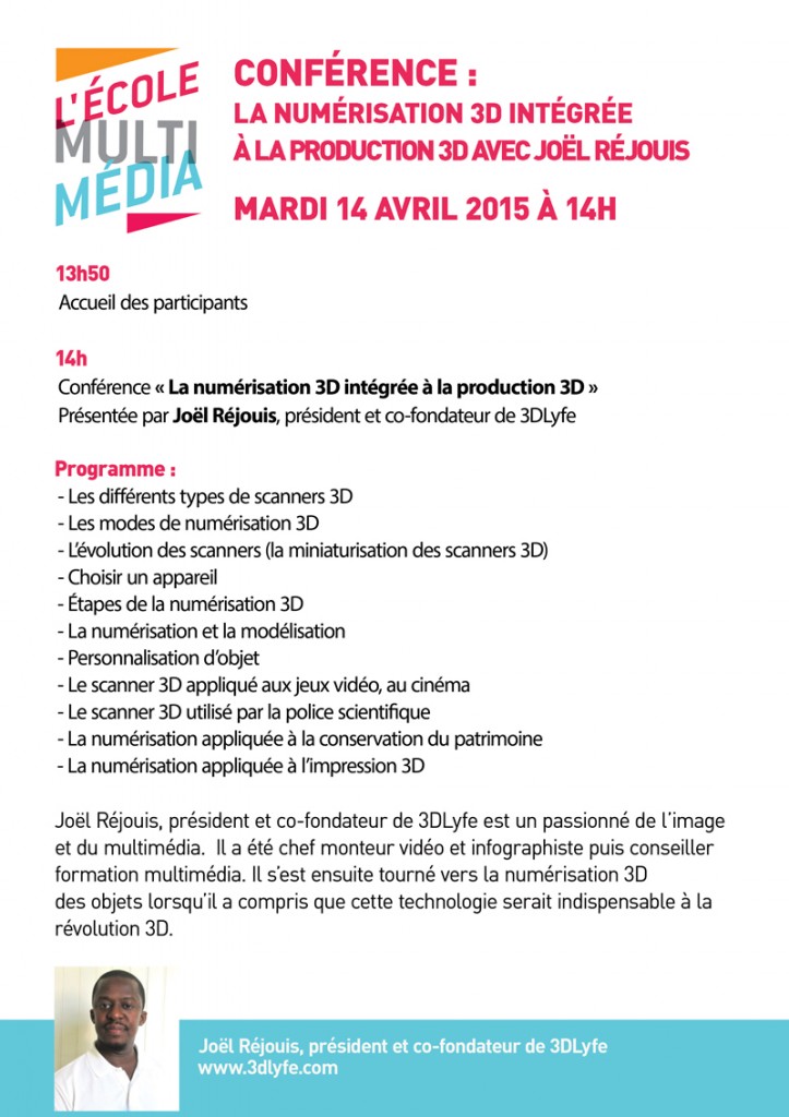 Afficheconf_Numérisation3D_Joel_Rejouis_14avril